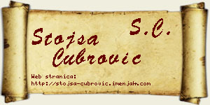Stojša Čubrović vizit kartica